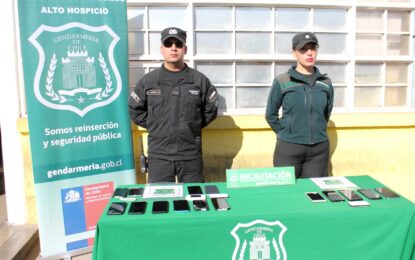 Gendarmería incautó equipos móviles y droga en Cárcel de Alto Hospicio