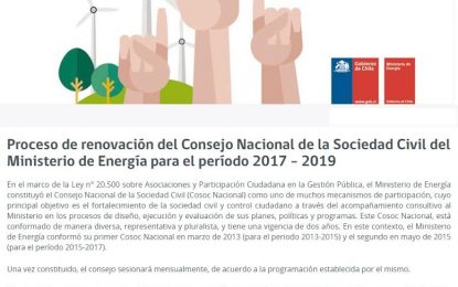 Se abre  proceso de renovación del Consejo Nacional de la Sociedad Civil