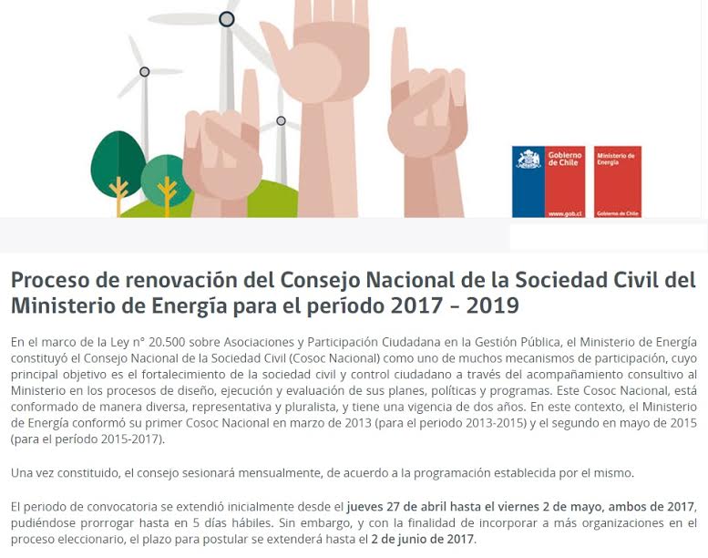 Se abre  proceso de renovación del Consejo Nacional de la Sociedad Civil