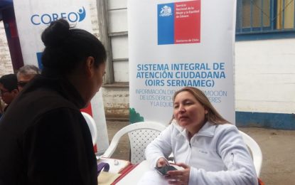 OIRS de Sernameg dialogó  con mujeres de El Morro