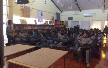 Alumnos as pocinas se sumaron a  un liceo libre de violencia de género      