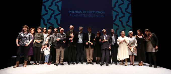 Representantes del teatro, circo y danza fueron reconocidos en la primera versión del Premio de Excelencia a las Artes Escénicas