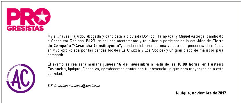 Cierre campaña myla Chavez