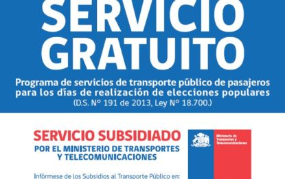 Vecinos contarán con servicios de transporte gratuito en zonas aisladas de la región por las Elecciones 2017