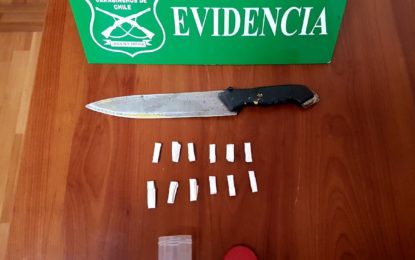 Detenido por porte de arma y droga en la tirana