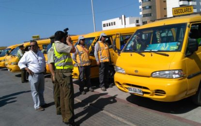 Seremi, Carabineros e inspectores municipales realizaron fiscalización voluntaria al transporte escolar previo al inicio del año escolar 2018   