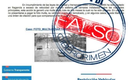 Ministerio de Transportes y la PDI advierten sobre falso cobro de infracciones a través de correo electrónico   