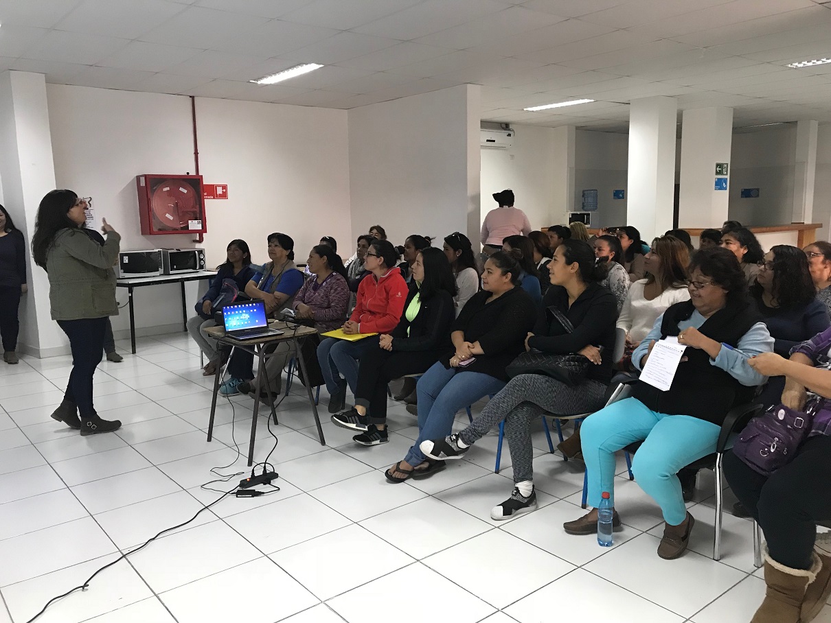 Presentaron programas de SernamEG  a mujeres jefas de hogar de Alto Hospicio