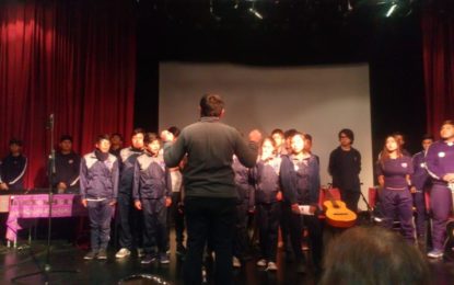 Banda musical del Liceo Técnico Profesional de Colchane se presentó en los Talleres Artísticos del MINEDUC.