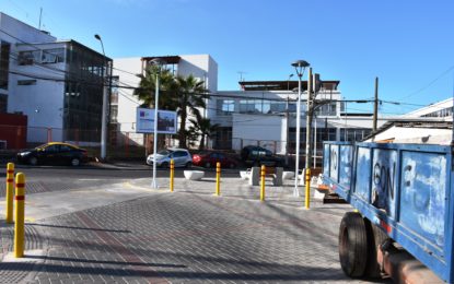 70 % de avance presentan mejoramiento de esquinas  peatonales en barrio Norte Hospital