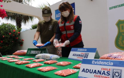 ADUANAS Y CARABINEROS INCAUTAN EL MAYOR CARGAMENTO DE DROGAS SINTETICAS DE LA ZONA NORTE   