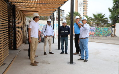 AVANZAN OBRAS DE AMPLIACIÓN Y MEJORAMIENTO DE PLAYA INCLUSIVA EN BALNEARIO CAVANCHA