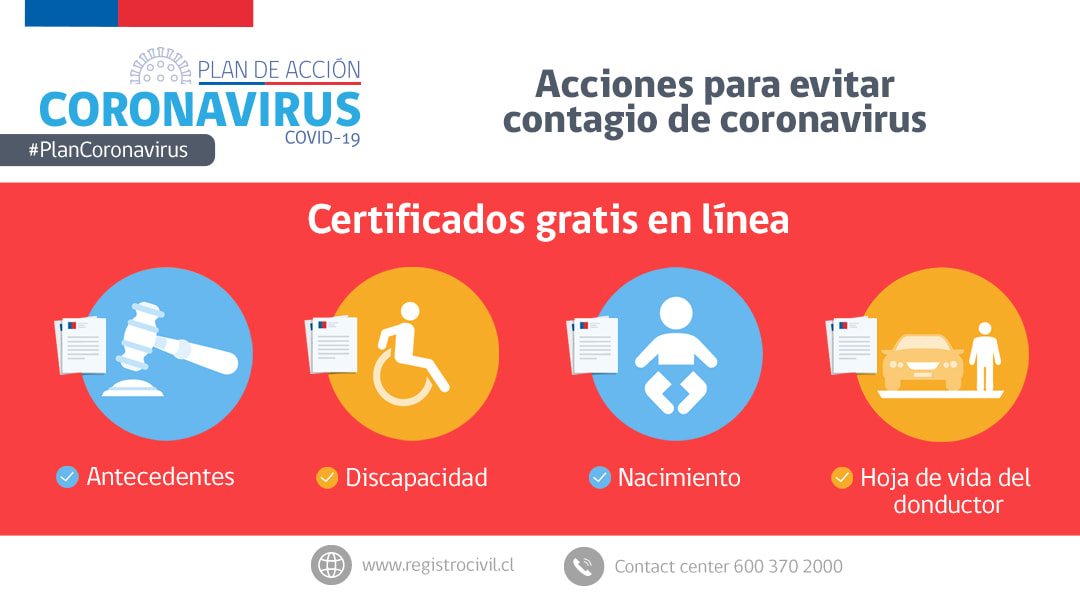 registro civil informa para los que necesitan certificados