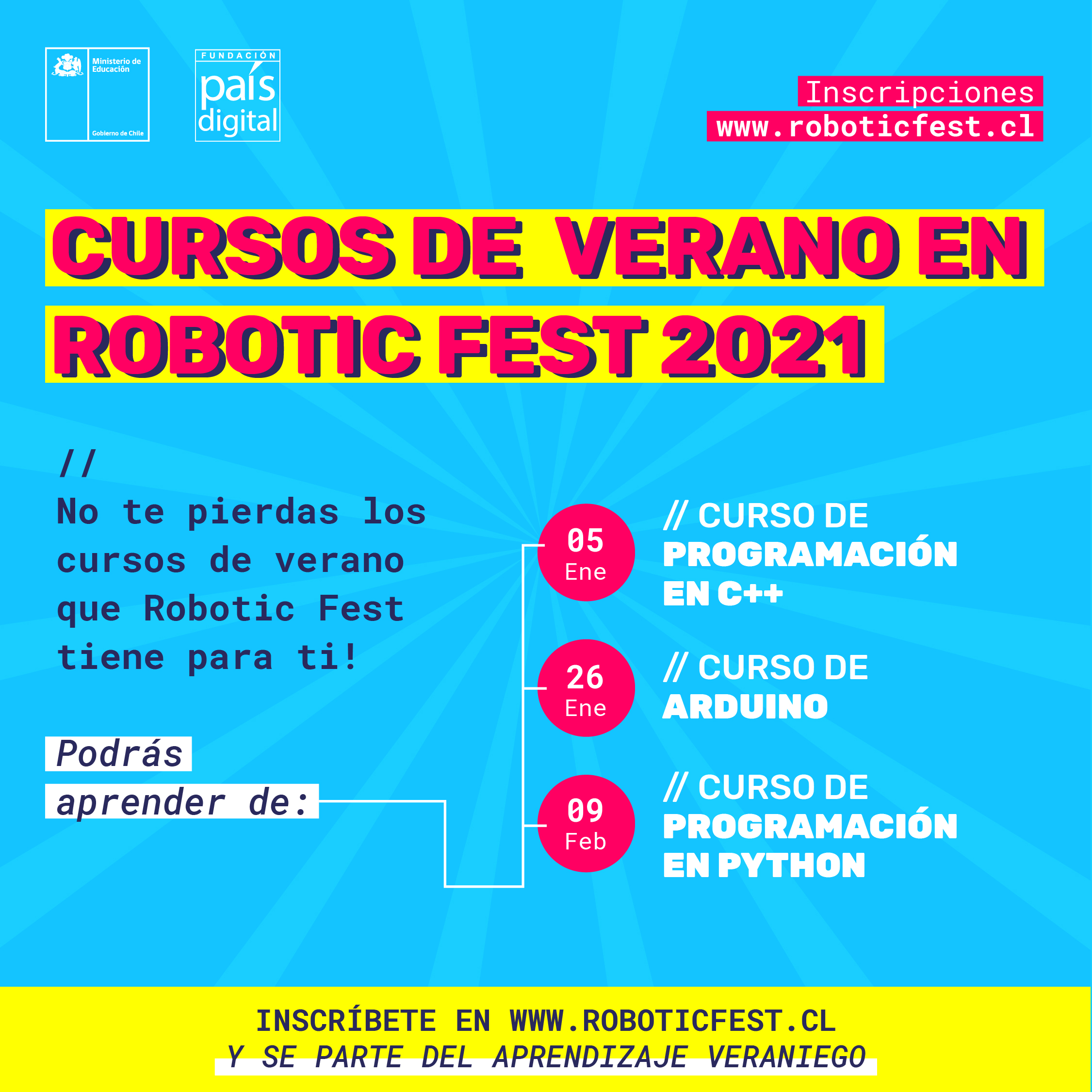 Robotic Fest: cursos de verano gratis para estudiantes y profesores