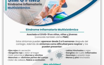 SaludMAHO Informa acerca del Síndrome Inflamatorio Multisistémico