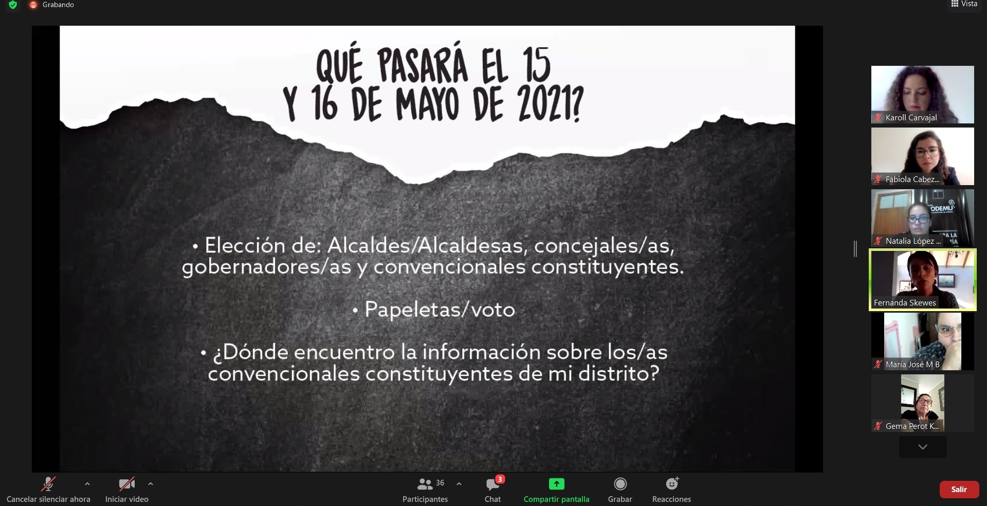 Estudio de PRODEMU analiza la intención de las mujeres por participar en las próximas elecciones