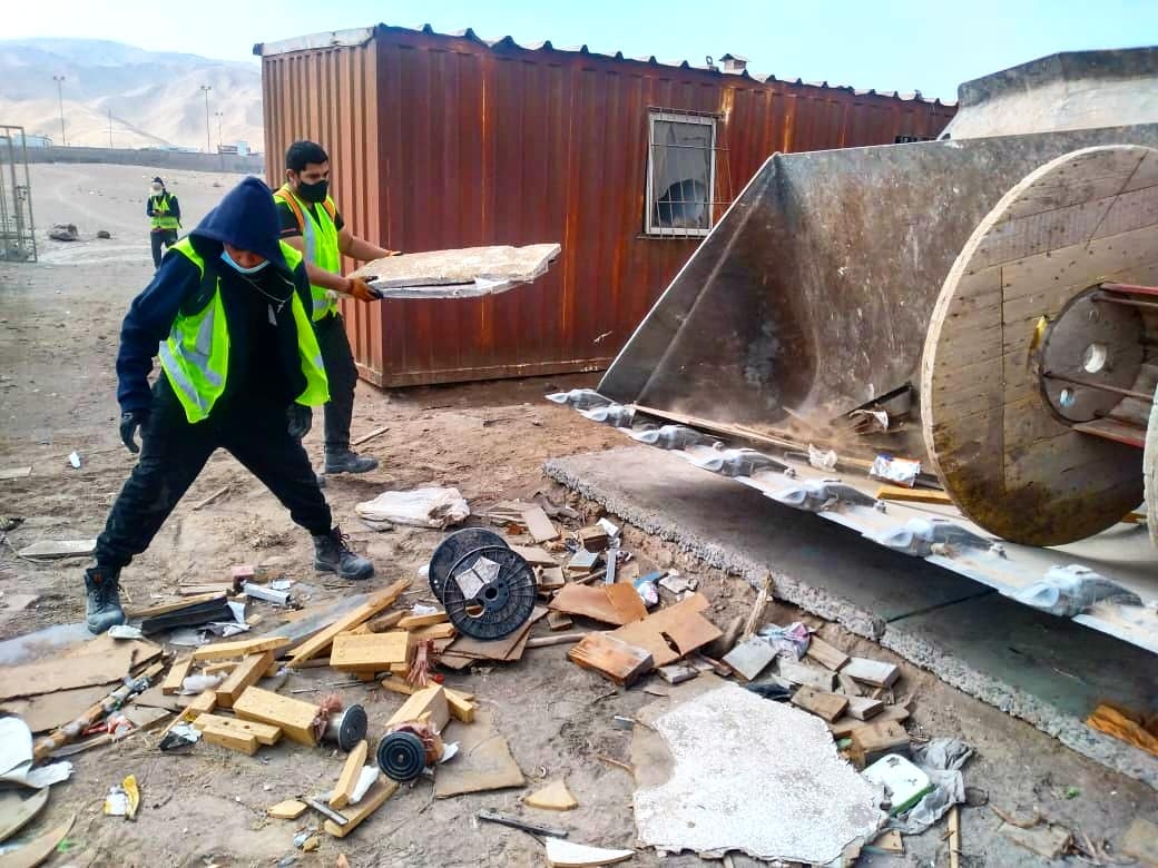 Aseo y Ornato de la Municipaliadad de Alto Hospicio en terreno