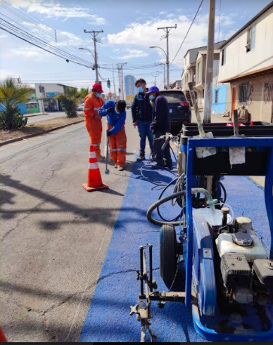 Municipio implementa ciclovías y ensanchamiento de veredas en sector central