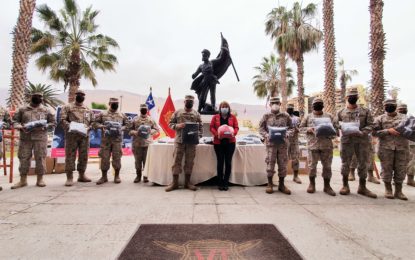 VI División del Ejército donó más de 400 prendas para abrigar a las personas en situación de calle