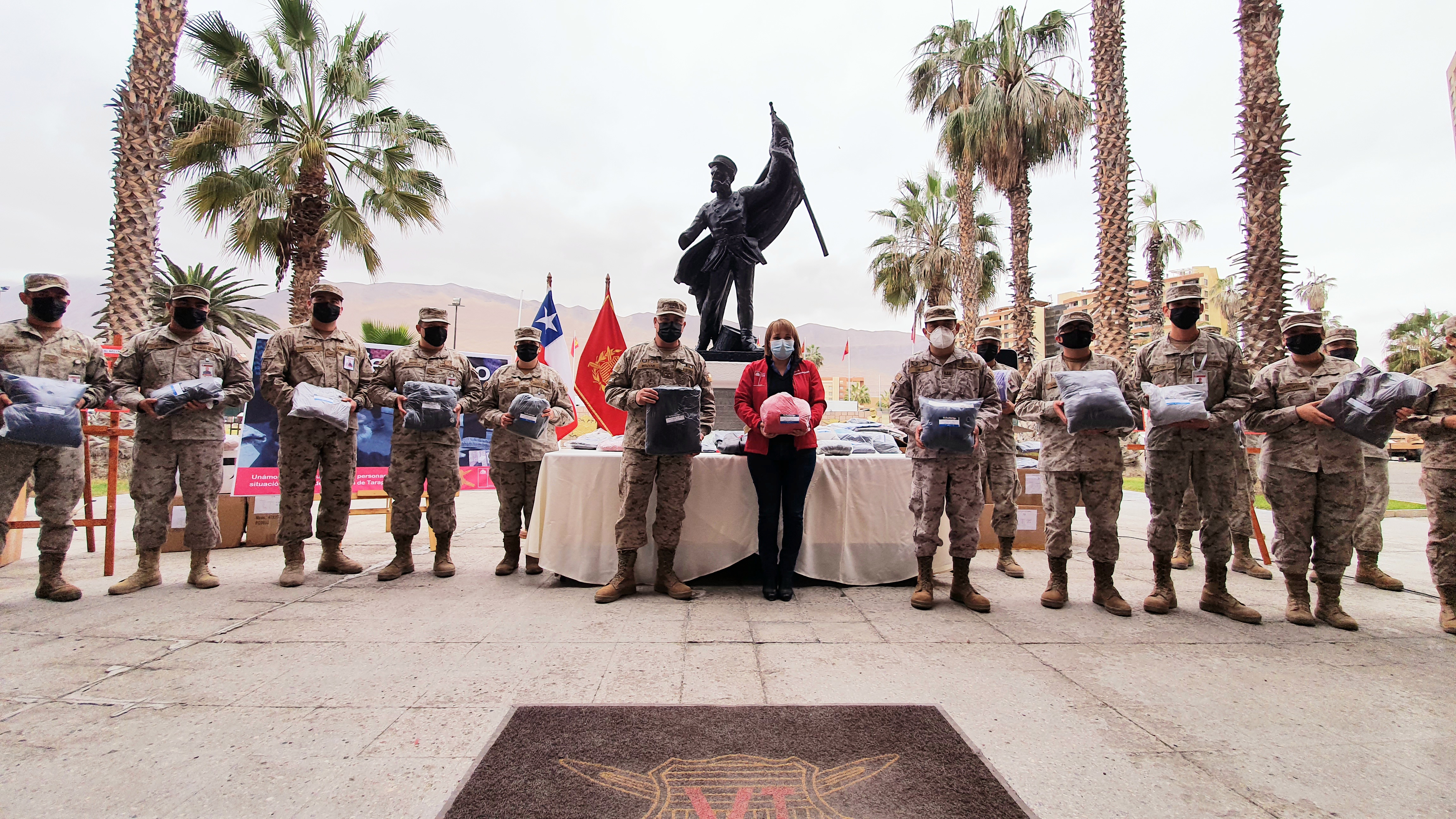 VI División del Ejército donó más de 400 prendas para abrigar a las personas en situación de calle