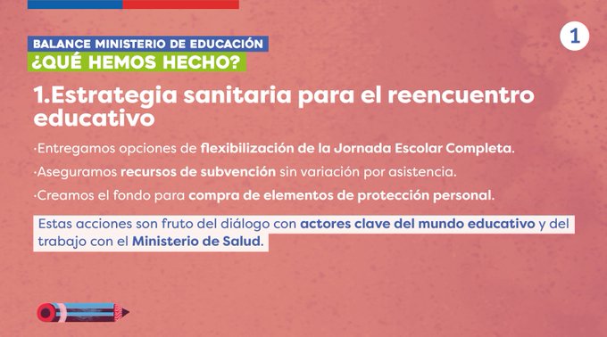 Ministerio de Educación presentó balance del primer mes de retorno a la presencialidad y primeras acciones implementadas