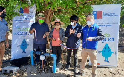 Comisión Nacional de Riego y GORE Tarapacá  inauguran obras de riego en Pica y Pozo Almonte