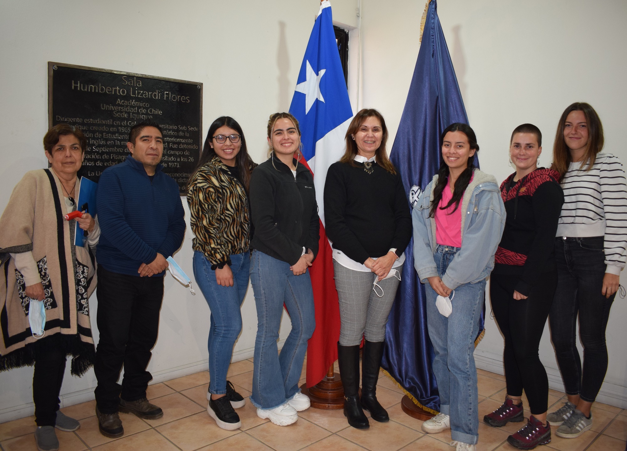 UNAP recibe a seis estudiantes   de España, México y el sur de Chile