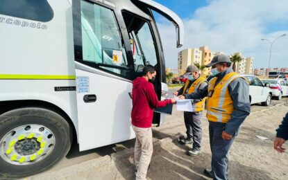 POSITIVO BALANCE DEL FUNCIONAMIENTO DEL TRANSPORTE PÚBLICO EN TARAPACÁ DURANTE PLEBISCITO