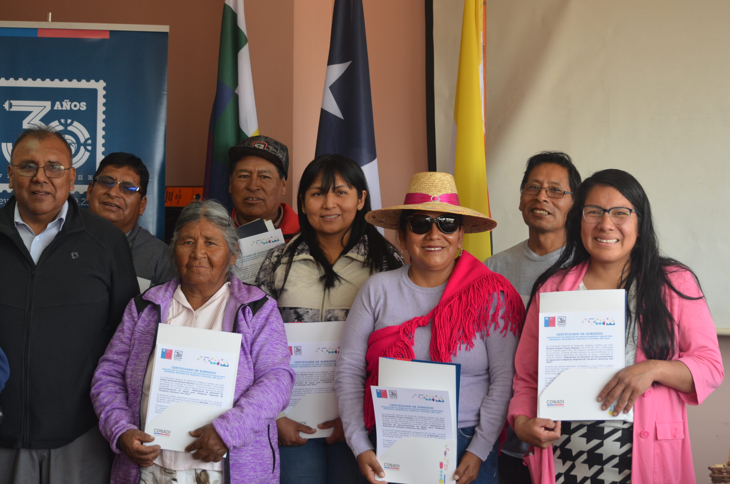 CONADI impulsa la agricultura local mediante la entrega de subsidios para la compra de derechos de aguas