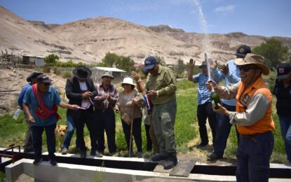 Huasquiña celebra canal de regadío que dará larga vida a los membrillos