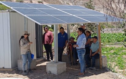 Inauguran proyecto de riego con eficiencia energética en Camiña