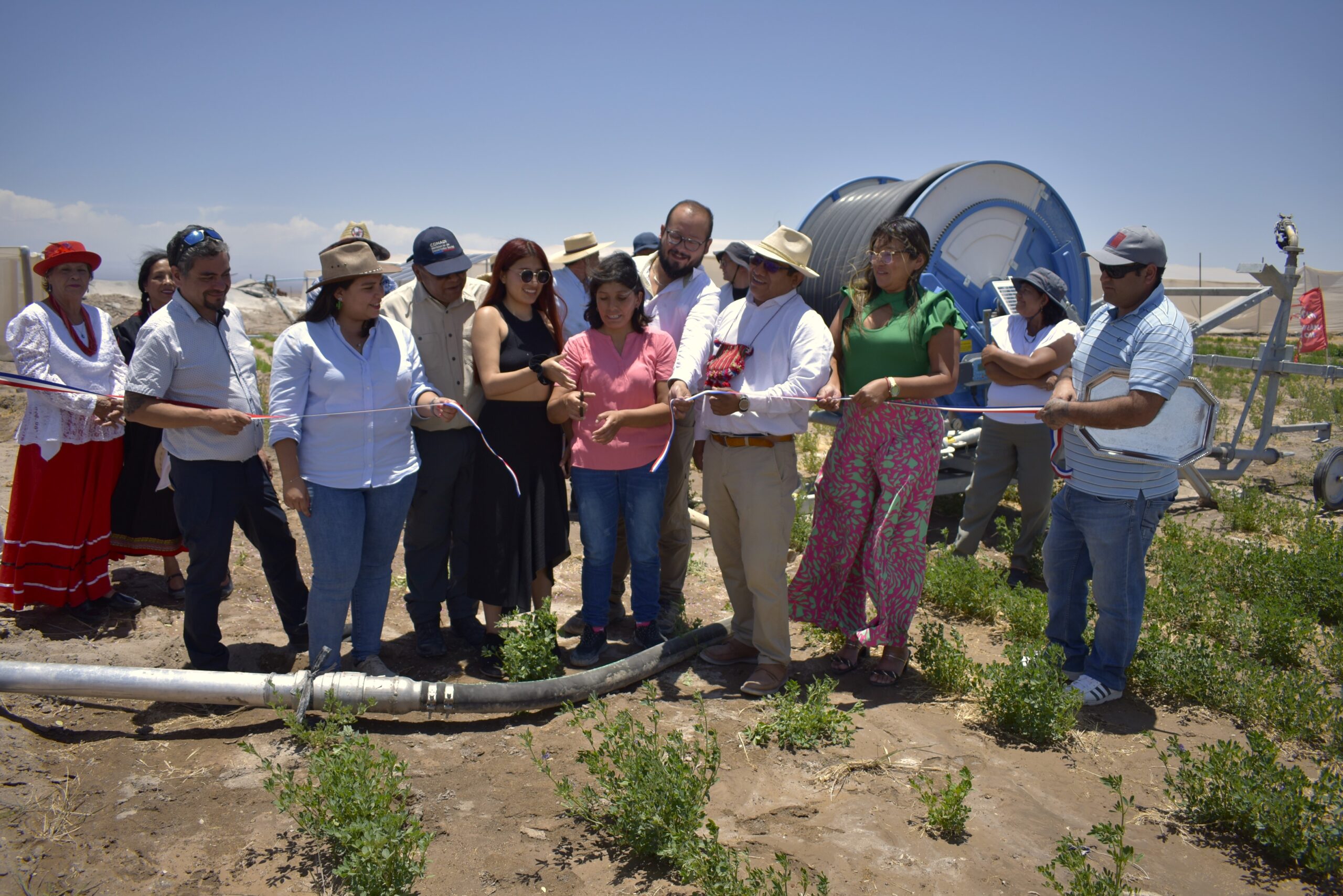 CONADI inauguró innovador sistema de riego en la Pampa del Tamarugal