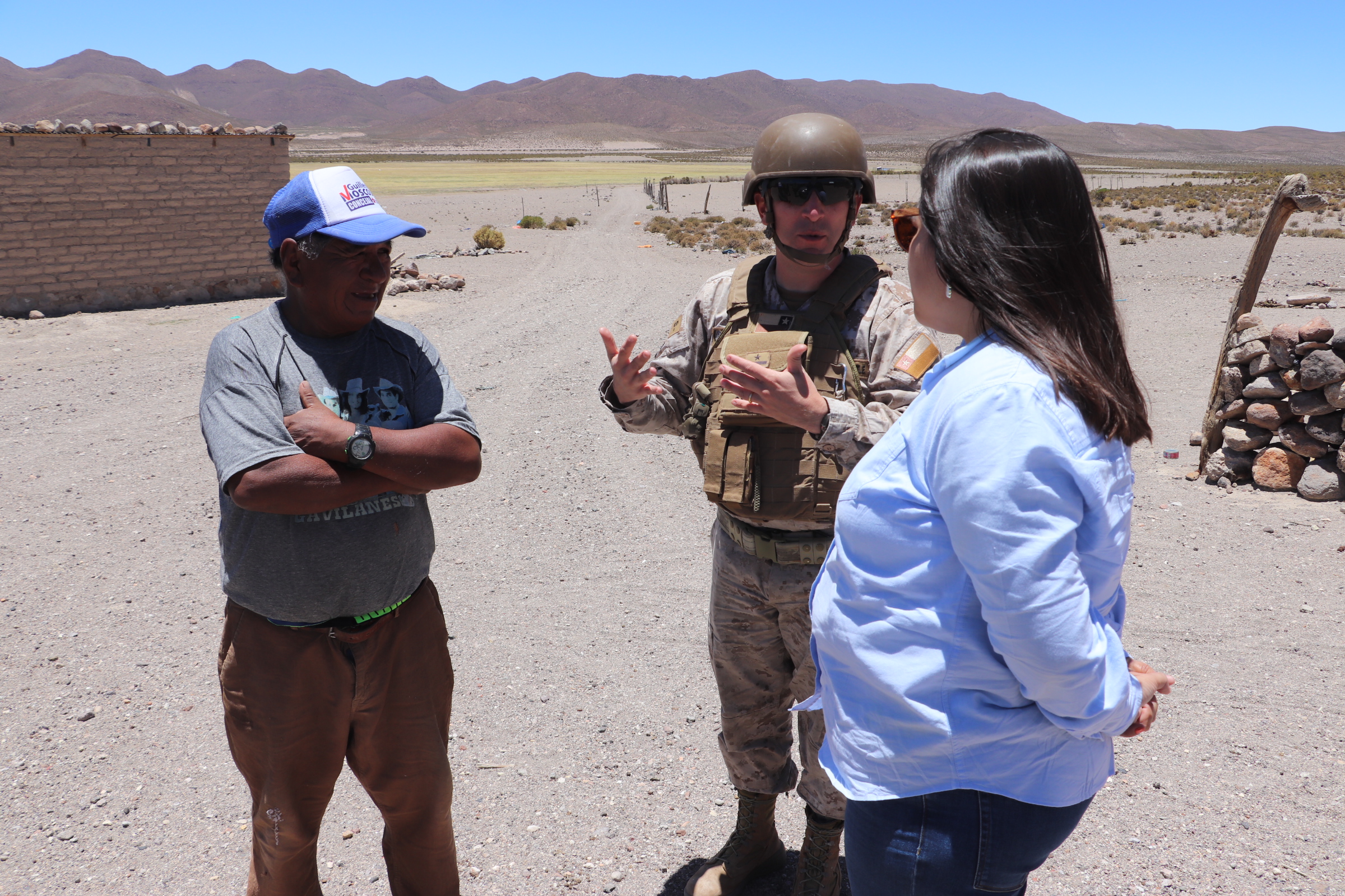 Delegada presidencial del Tamarugal recorrió sectores fronterizos en Colchane