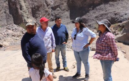 Autoridades visitan sectores afectados por lluvias estivales en Huaviña