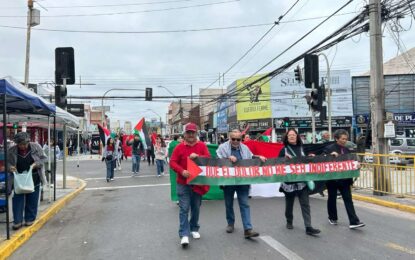 En Solidaridad con el Pueblo Palestino Iquique Realizó Marcha y Acto Cultural