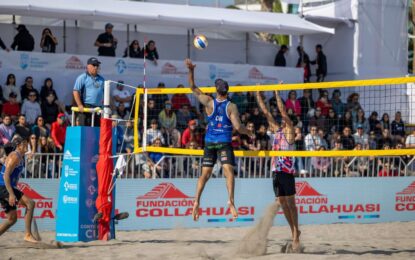 Gran debut de las duplas chilenas de voleibol playa en la Copa Continental en Iquique