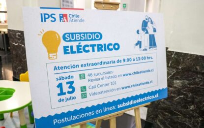 Chile Atiende de Hospicio funcionarán de manera excepcional este sábado para recibir postulaciones al subsidio eléctrico