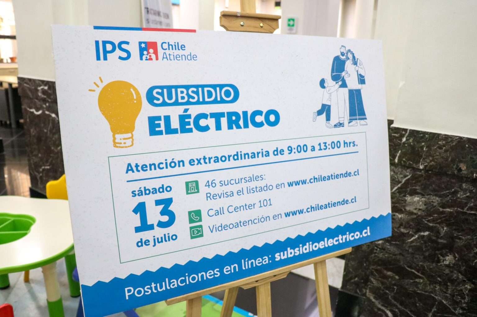 Chile Atiende de Hospicio funcionarán de manera excepcional este sábado para recibir postulaciones al subsidio eléctrico