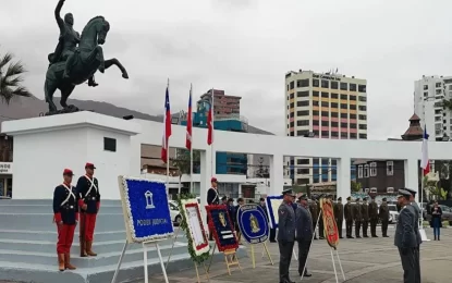 Iquique conmemora el 246° aniversario del natalicio de Bernardo O’Higgins con ceremonia solemne