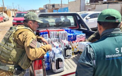 Masivo decomiso de cervezas en fiscalización en Alto Hospicio