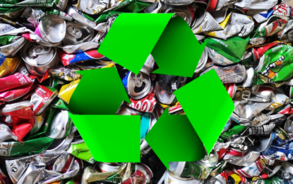 Ayuda al medio ambiente reciclando las latas de aluminio