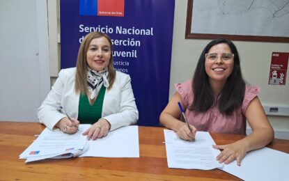 Servicio de Reinserción Social fortalece trabajo orientado a jóvenes a través de convenio con Injuv