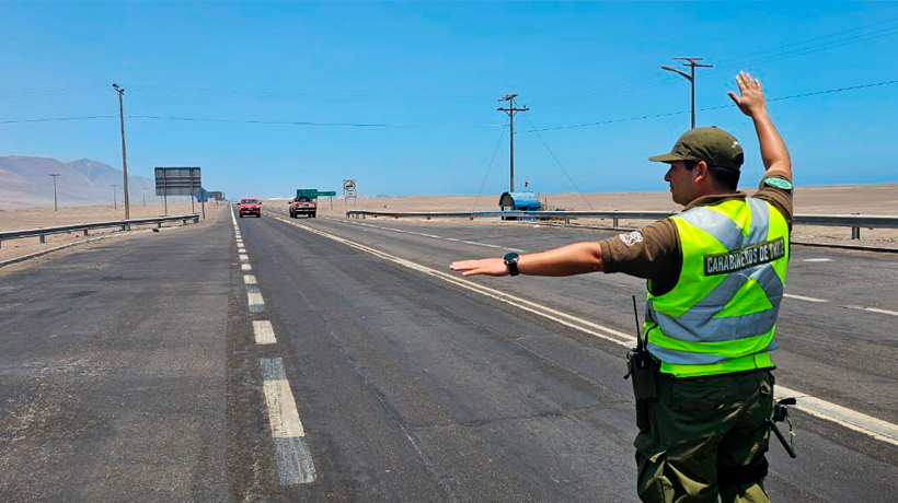 65 detenidos dejó balance de fin de semana de Carabineros en la región de Tarapacá