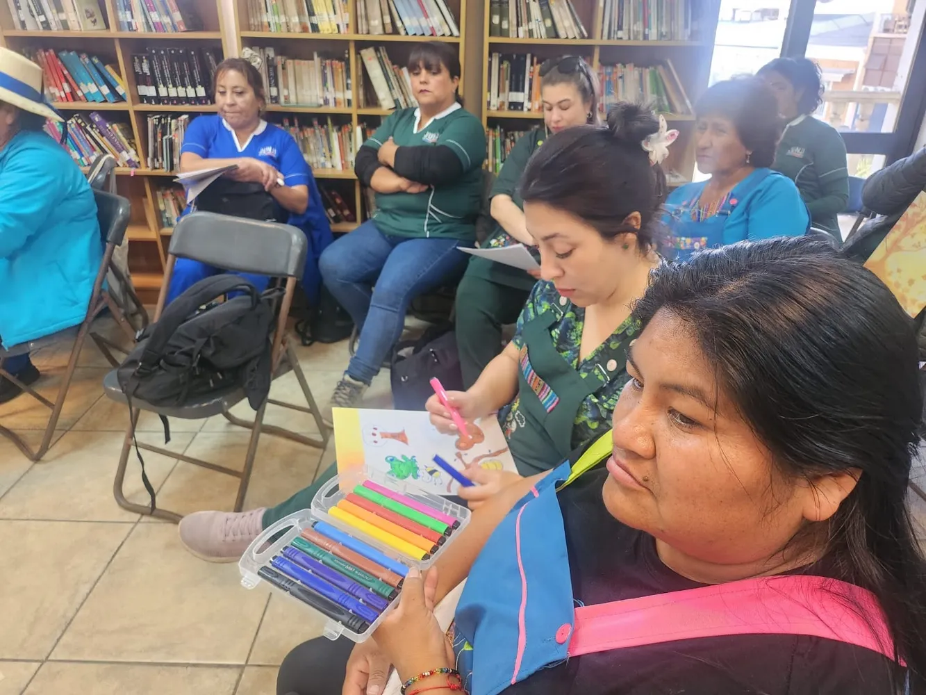 JUNJI realizó jornada de Biblioteca Migrante