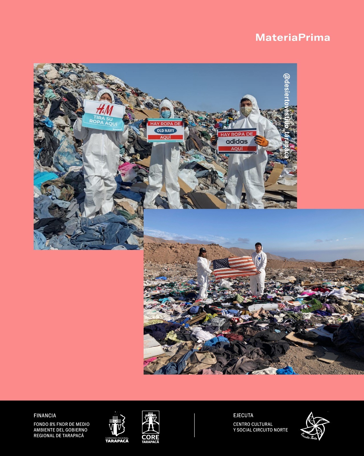 Actividades gratuitas buscan concientizar sobre el daño ambiental que provoca la ropa desechada en Tarapacá