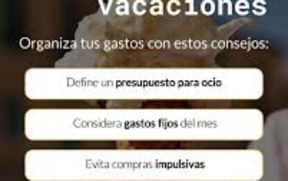 Consejos para planificar el presupuesto en vacaciones