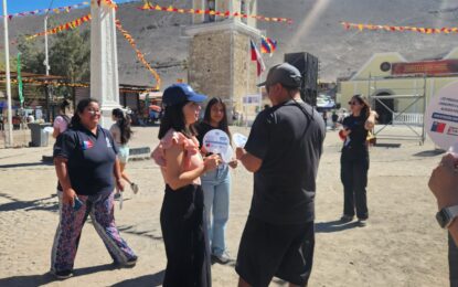 SENDA Tarapacá refuerza la prevención durante la Fiesta de San Lorenzo