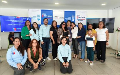 SENDA Previene Iquique certificó a 17 líderes y lideresas comunitarias para fortalecer la prevención en los barrios